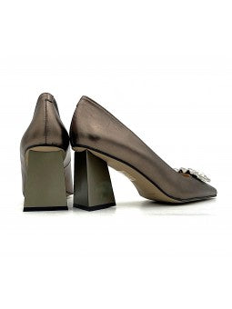 Escarpin Stocks Permanents Viki / Plomb