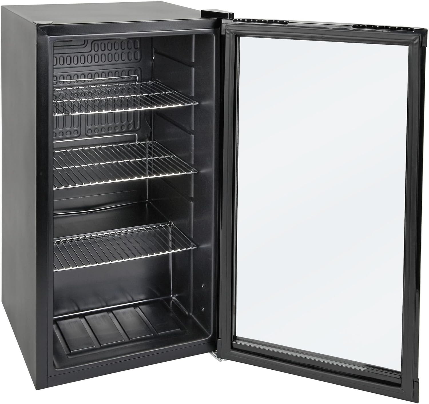 METRO Professional Réfrigérateur à boissons GPC1088, métal/verre, 43 x 49 x 83 cm, 88 L, réfrigération statique, noir