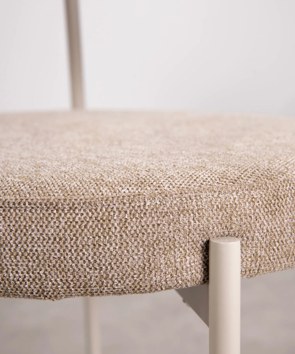 Silla de Comedor en Tela y Metal Alexia