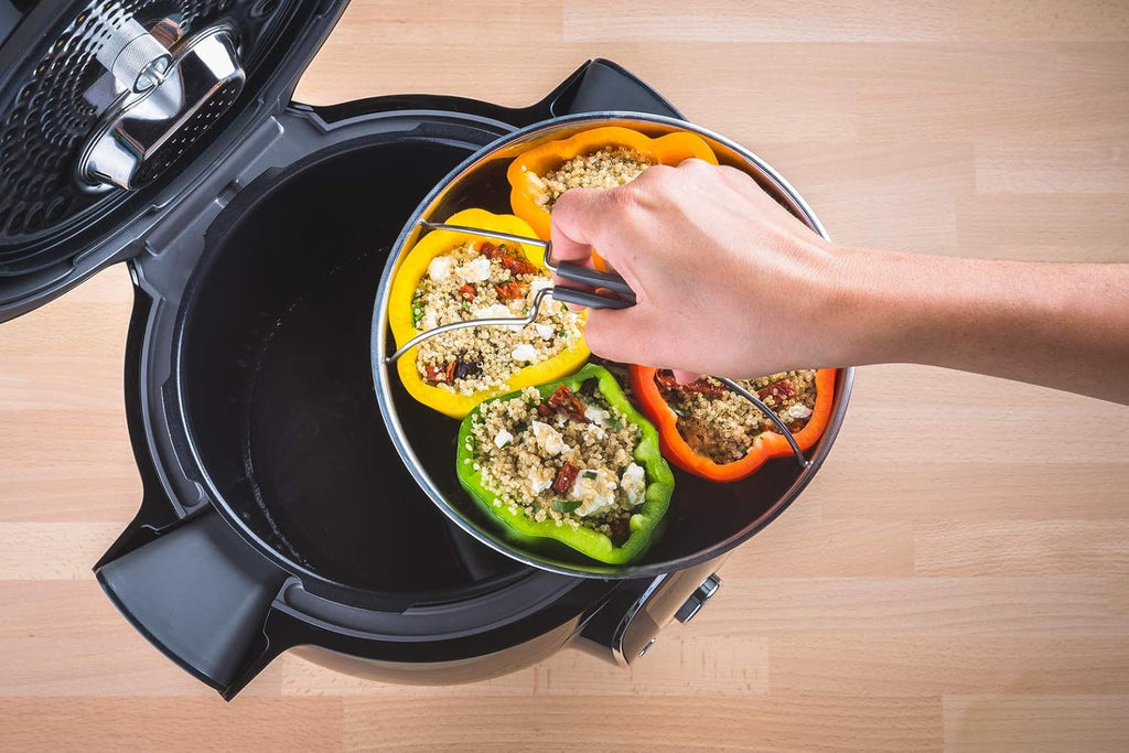 Moulinex Multicuiseur Intelligent Cookeo+ 6L 6 Modes de Cuisson 180 Recettes Préprogrammées Jusqu'à 6 Personnes Rouge CE85A510
