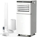 Climatiseur portable 8000 BTU, télécommande, mode ventilateur, refroidit 350 m², minuterie 24 heures, fonctionnement silencieux, fenêtre, 2 vitesses de ventilateur pour chambre à coucher, bureau