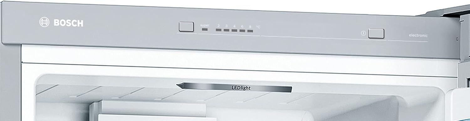 Bosch KGV33VLEAS - Réfrigérateur combiné pose libre - Série 4 - 288L - Inox