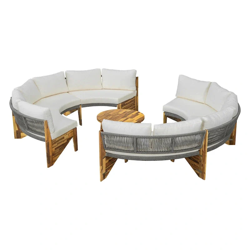 6-Person Outdoor Seating Group with Cushions & 1Coffee Table