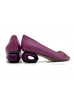 Escarpin Stocks Permanents Vivia / Aubergine