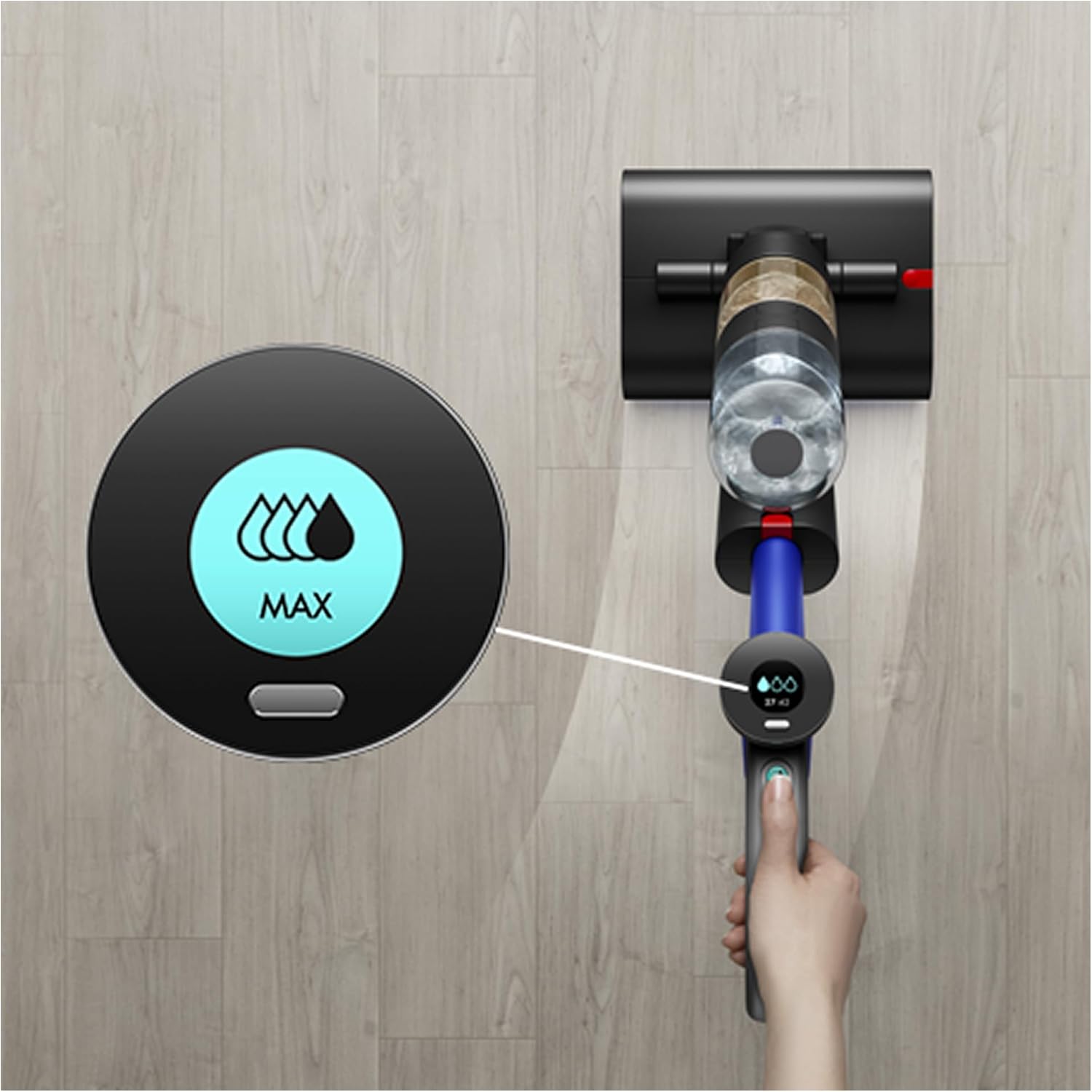 WashG1 Nettoyeur de sols durs – Nettoyage Humide Puissant (Noir/Bleu)
