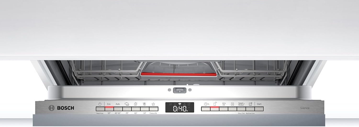 Bosch SMV4HVX45E - Série 4, Lave-vaisselle intégrable - 60cm - Home Connect - 13 couverts - Moteur EcoSilence