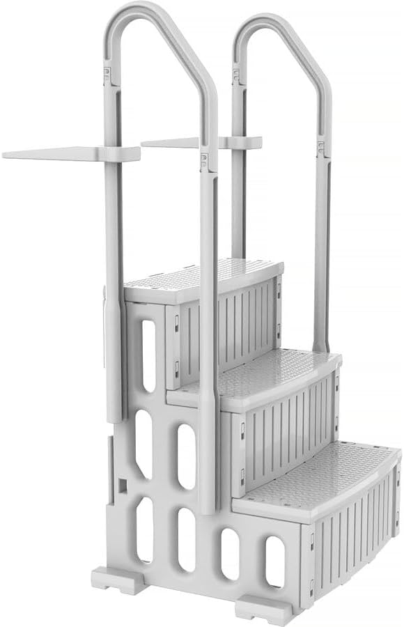 Escalier Simple de Piscine Nathan - 3 marches - en Plastique
