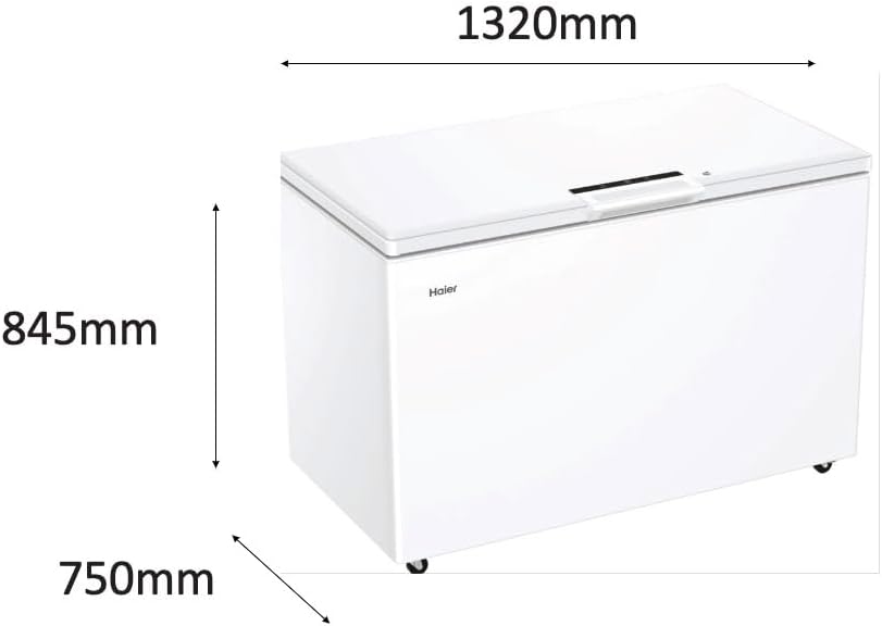 Congélateur coffre - HAIER - HCE420E - Classe E - 89,5 x 132,x 75cm - 418 L - Blanc