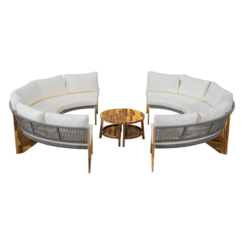 6-Person Outdoor Seating Group with Cushions & 1Coffee Table