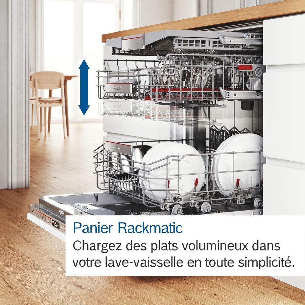 Bosch SMV4HVX45E - Série 4, Lave-vaisselle intégrable - 60cm - Home Connect - 13 couverts - Moteur EcoSilence