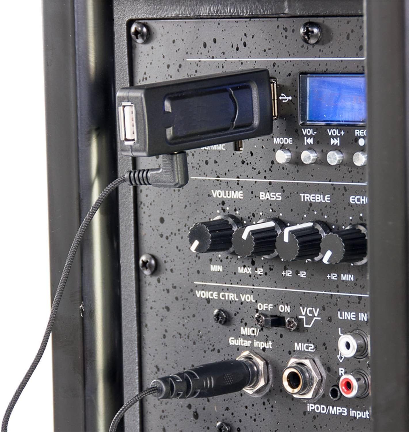 Pack Sono 2200W - Enceintes 12" + Caisson 15" + Pieds + Micro UHF - USB/Bluetooth + câbles