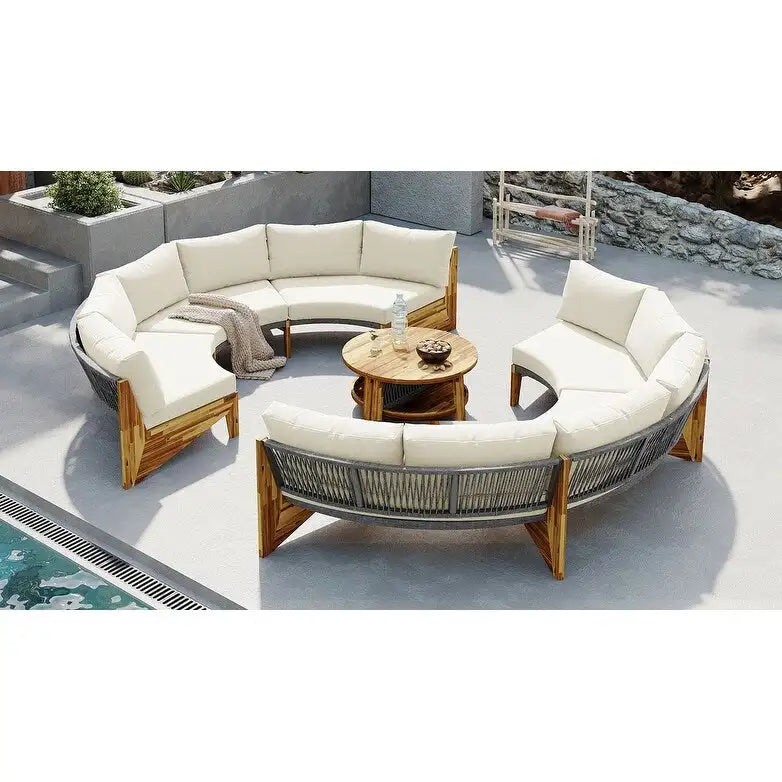 6-Person Outdoor Seating Group with Cushions & 1Coffee Table