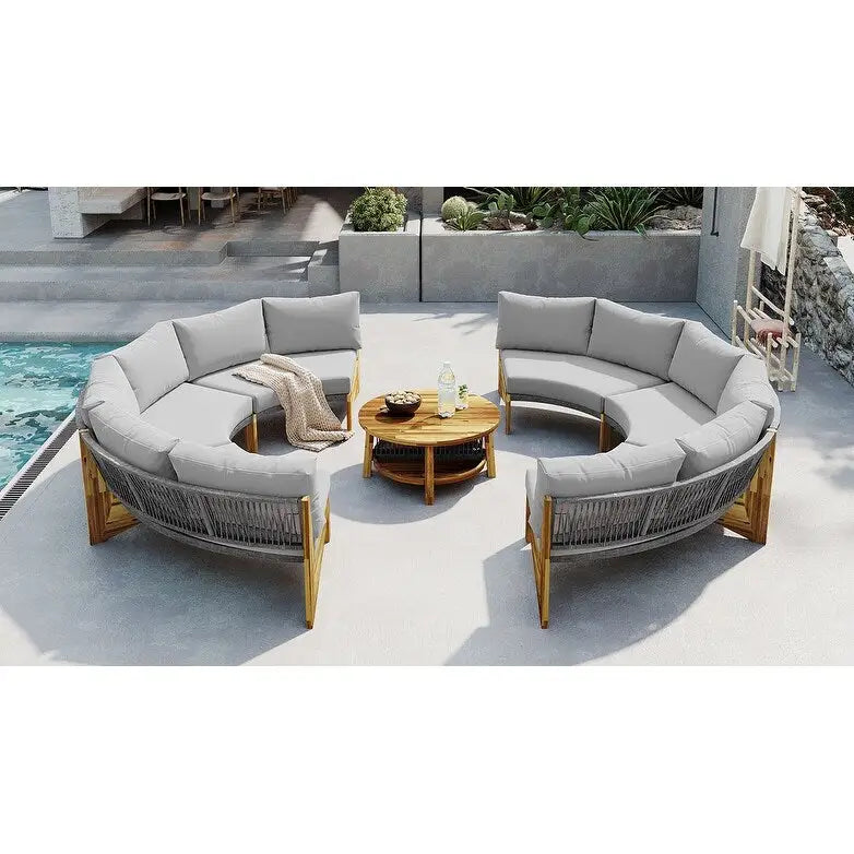 6-Person Outdoor Seating Group with Cushions & 1Coffee Table