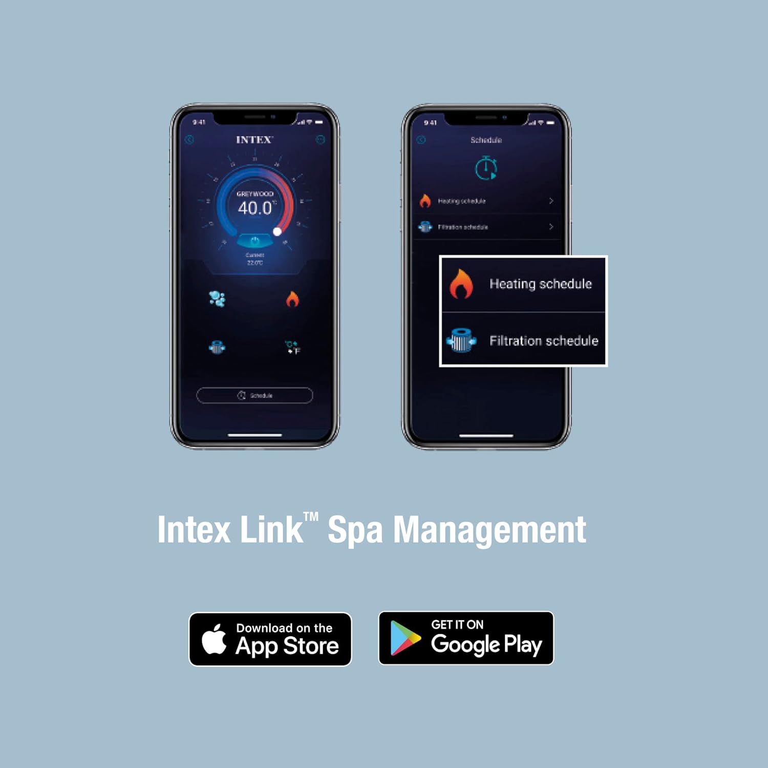 Intex - 28450EX - Pure Spa Bulles Ardoise 4 Places, Gris Ardoise