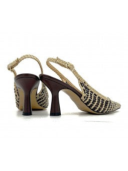 Escarpin Nacrée Yola / Beige - Marron
