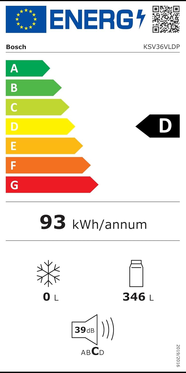 Réfrigérateur 1 porte BOSCH KSV36VLDP [Classe énergétique D]