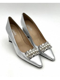 Escarpin Stocks Permanents Viki / Argent