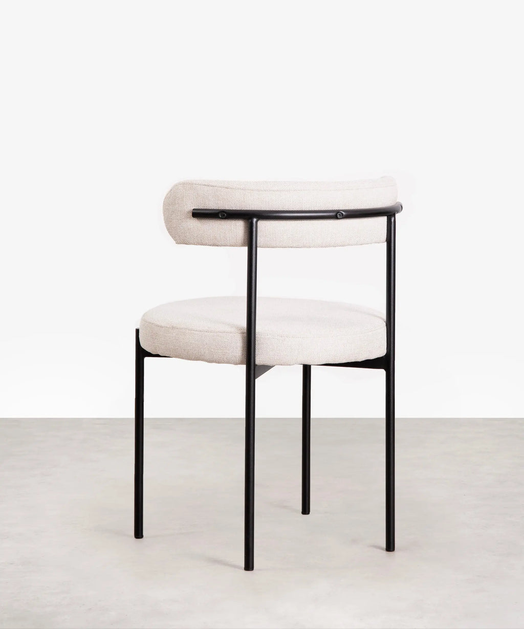Silla de Comedor en Tela y Metal Alexia
