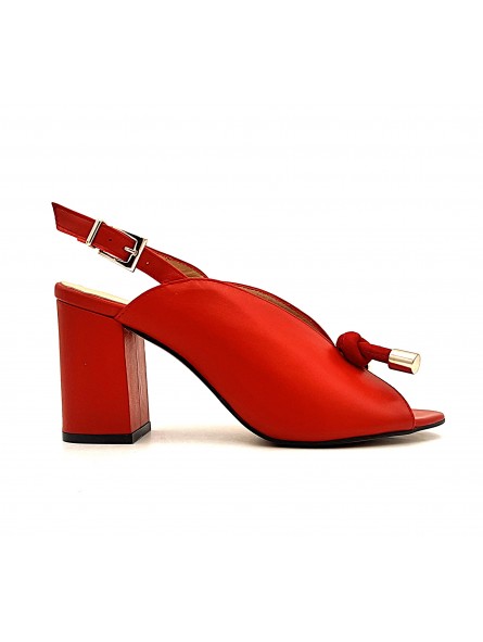 Sandale Stocks Permanents Nucia / Rouge