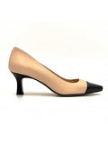 Escarpin Stocks Permanents Ruby / Beige-Noir
