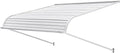 VEVOR Auvent de Porte d'Entrée 122x106,6 cm Marquise de Porte Extérieure Aluminium, Abri de Protection Contre Pluie, Neige, Soleil, Auvent Stable pour Portes d'Entrée, Fenêtres de Porches, de Balcons