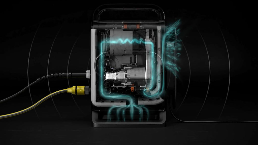 Kärcher Nettoyeur haute pression K Silent Anniversary Edition, pression max. 130 bar, débit max. 420 l/h, extrêmement silencieux, avec eco!Booster pour un nettoyage efficace, noir