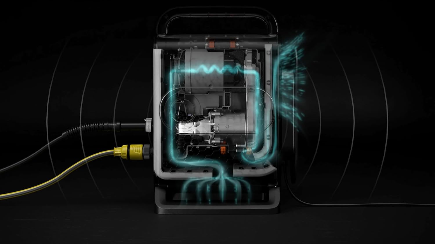 Kärcher Nettoyeur haute pression K Silent Anniversary Edition, pression max. 130 bar, débit max. 420 l/h, extrêmement silencieux, avec eco!Booster pour un nettoyage efficace, noir