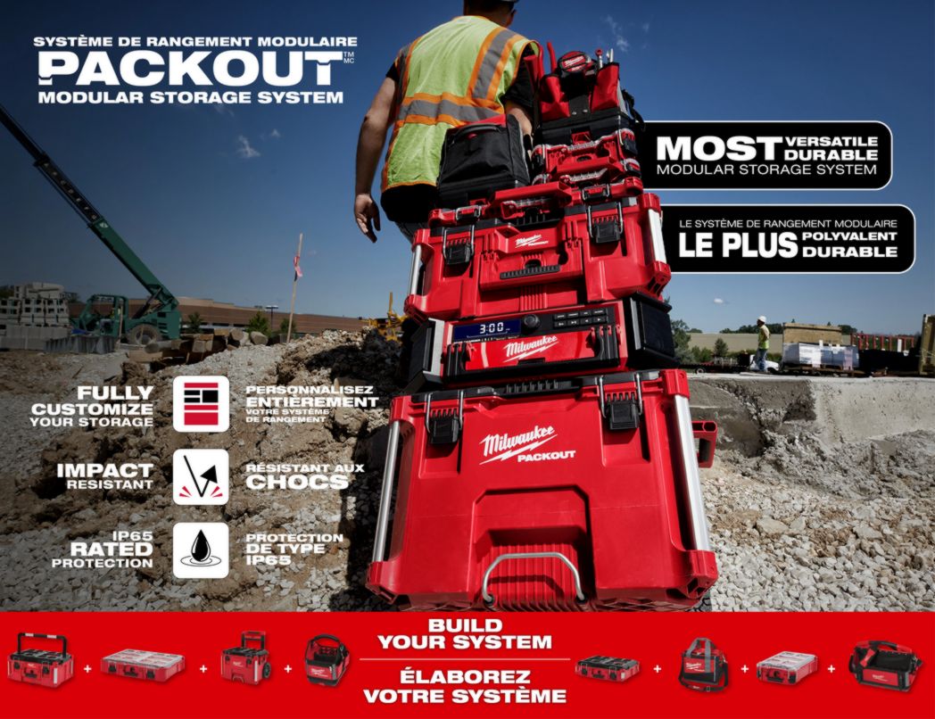 Milwaukee 48-22-8420- Boîte à outils à roulettes PACKOUT™
