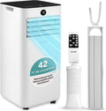 SereneLife Climatiseur Mobile 9000 BTU – Portable Silencieux 55 dB, 31 m² Ventilateur et Déshumidificateur, Rafraîchisseur d’Air, Télécommande, Écran LED