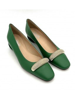 Escarpin Stocks Permanents Vivia / Vert