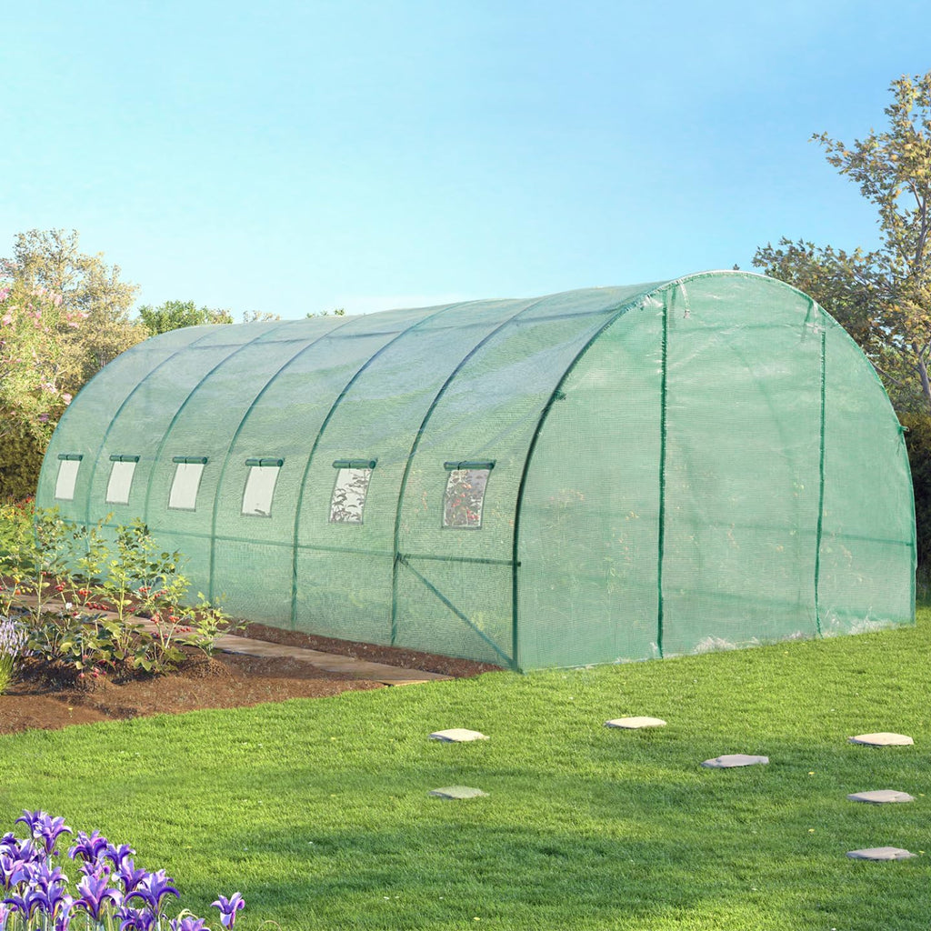 ProBache - Serre Tunnel de Jardin 18m² Verte Gamme maraîchère CRIMÉE 6x3m