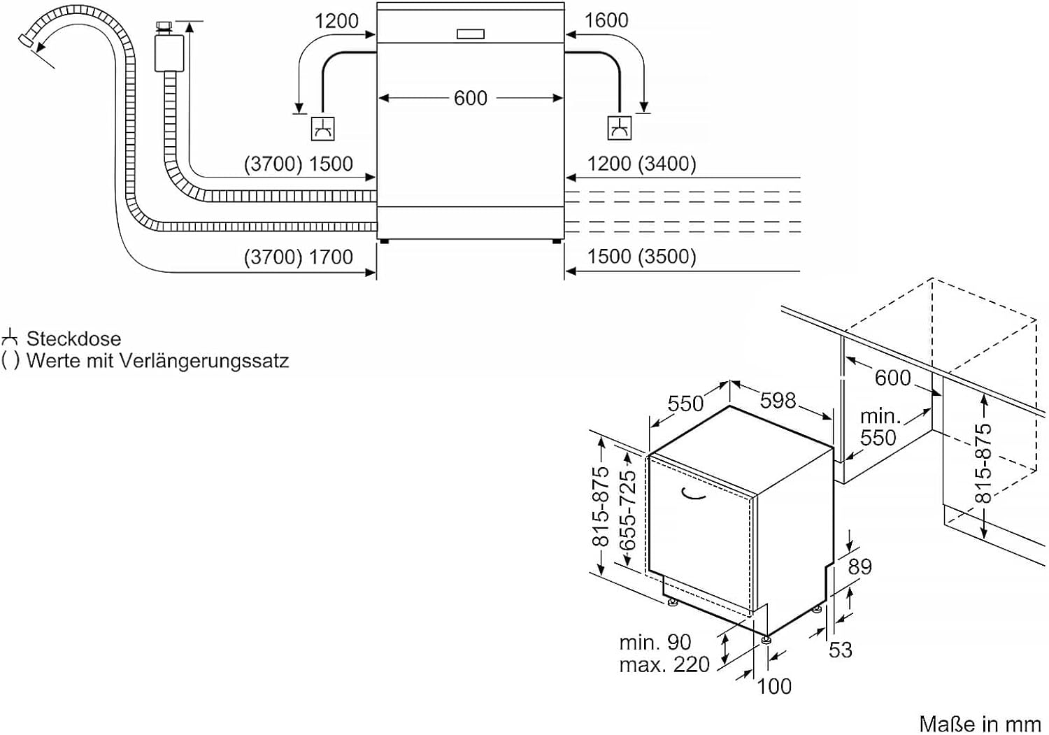 Lave vaisselle Siemens SN63HX10TE iQ300 ENCASTRABLE 60CM