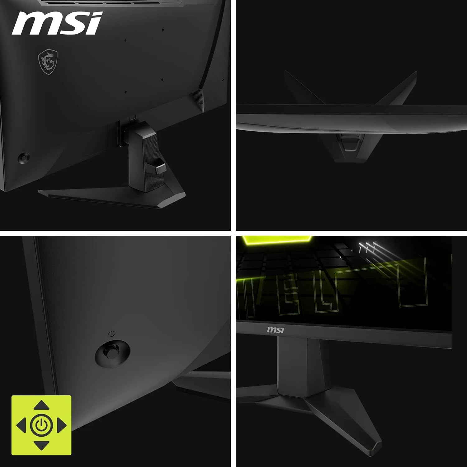 MSI MAG 275QF Écran Gaming 27" WQHD - Dalle Rapid IPS 2560 x 1440, 180 Hz / 0,5 ms (GtG, Min.), Gamme de Couleurs sRGB 101 pour cent, AMD FreeSync, HDR Ready - DisplayPort 1.4, HDMI 2.0b (WQHD 144Hz)