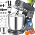 KESSER Robot de cuisine universel 3 en 1 K-KM 3000 avec hachoir à viande, pétrisseur, mélangeur multifonction, bol de 5,5 l avec 3 outils mélangeurs, presse-agrumes 1,5 l, kit d'accessoires, pâtes et