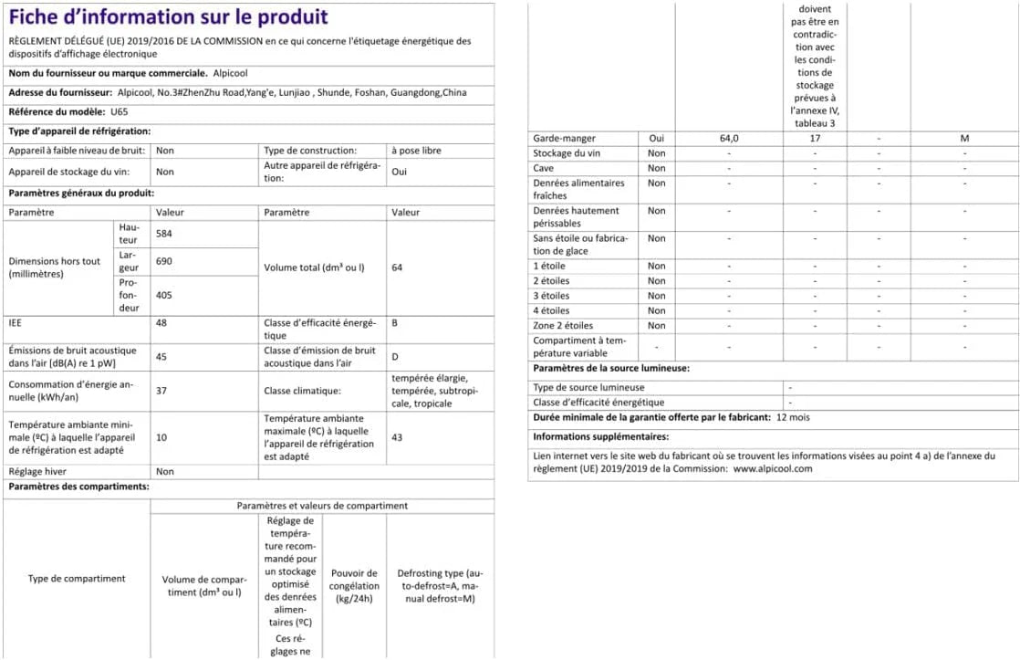 45L Glacière à Compresseur,Glaciere Électrique -20℃ à 20℃,Frigo Camion APP&Bouton Contrôle,12/24V DC et 100-240V AC Glaciere Camping Pour Voiture,Camion,Bateau et Prise De Courant -