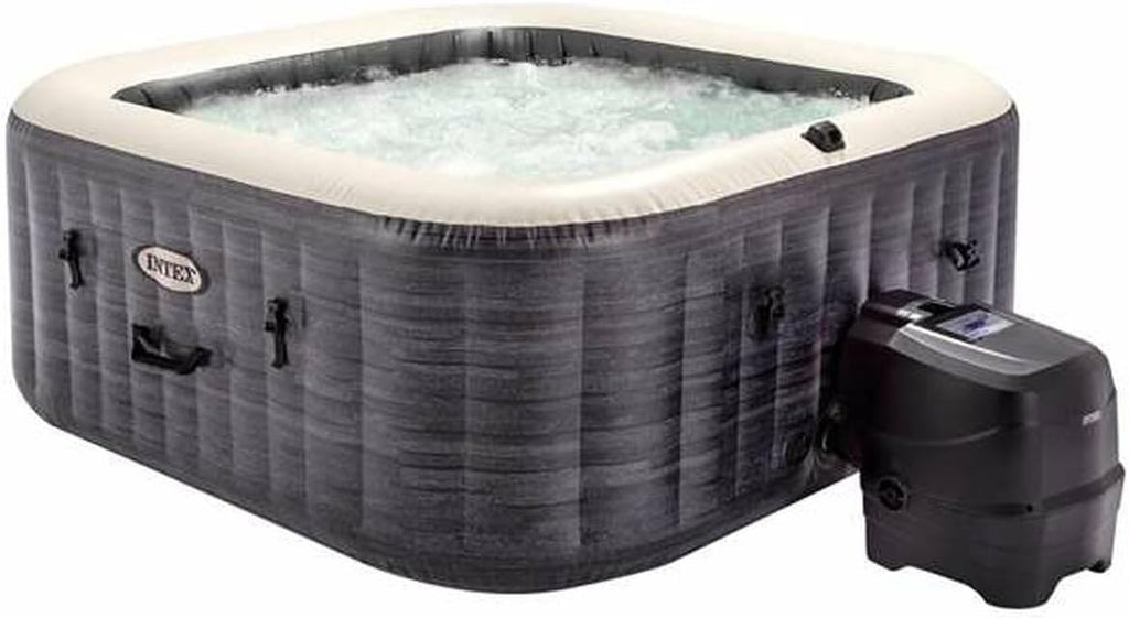 Intex - 28450EX - Pure Spa Bulles Ardoise 4 Places, Gris Ardoise