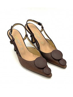 Escarpin Nacrée Yoana / Marron