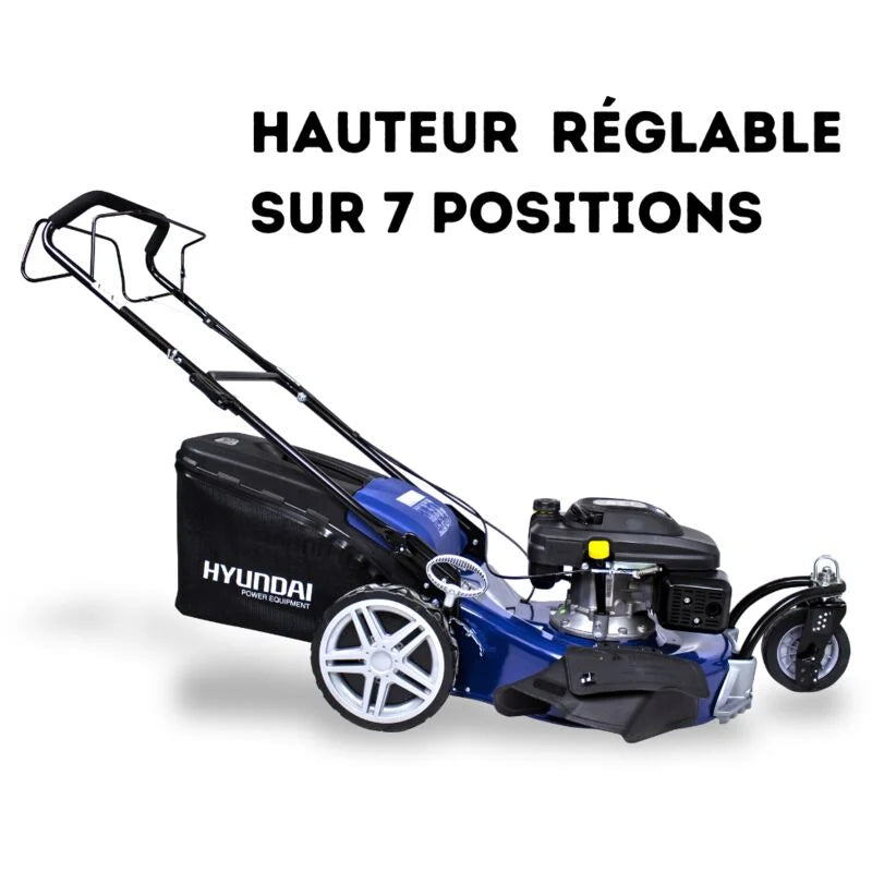 Tondeuse thermique 196 cm³ 56 cm auto-tractée HYUNDAI HTDT561RP-1
