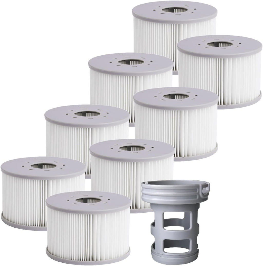 Spa Rigide connecté carré 180 cm MSPA Oslo Aero Plus – Spa 6 Places – Jets air et Eau – Lot de 8 filtres Inclus