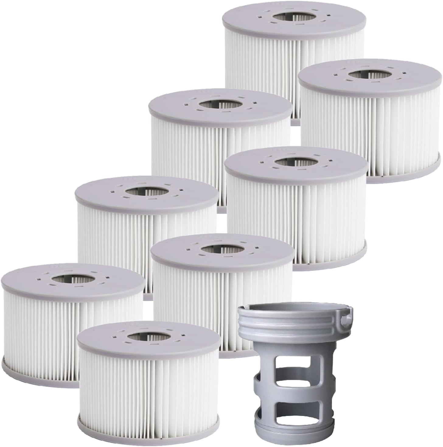Spa Rigide connecté carré 180 cm MSPA Oslo Aero Plus – Spa 6 Places – Jets air et Eau – Lot de 8 filtres Inclus