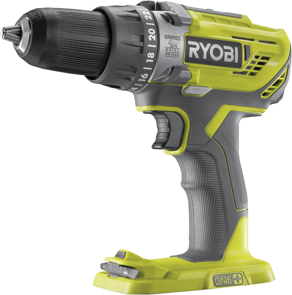 RYOBI - Kit 6 outils 18V ONE+ : Perceuse percussion, Scie sauteuse, Ponceuse triangulaire, outil multi-fonction, Scie circulaire, Aspirateur - batterie 1x4Ah, 1x2Ah, chargeur, sac - RCK186O-242SZL