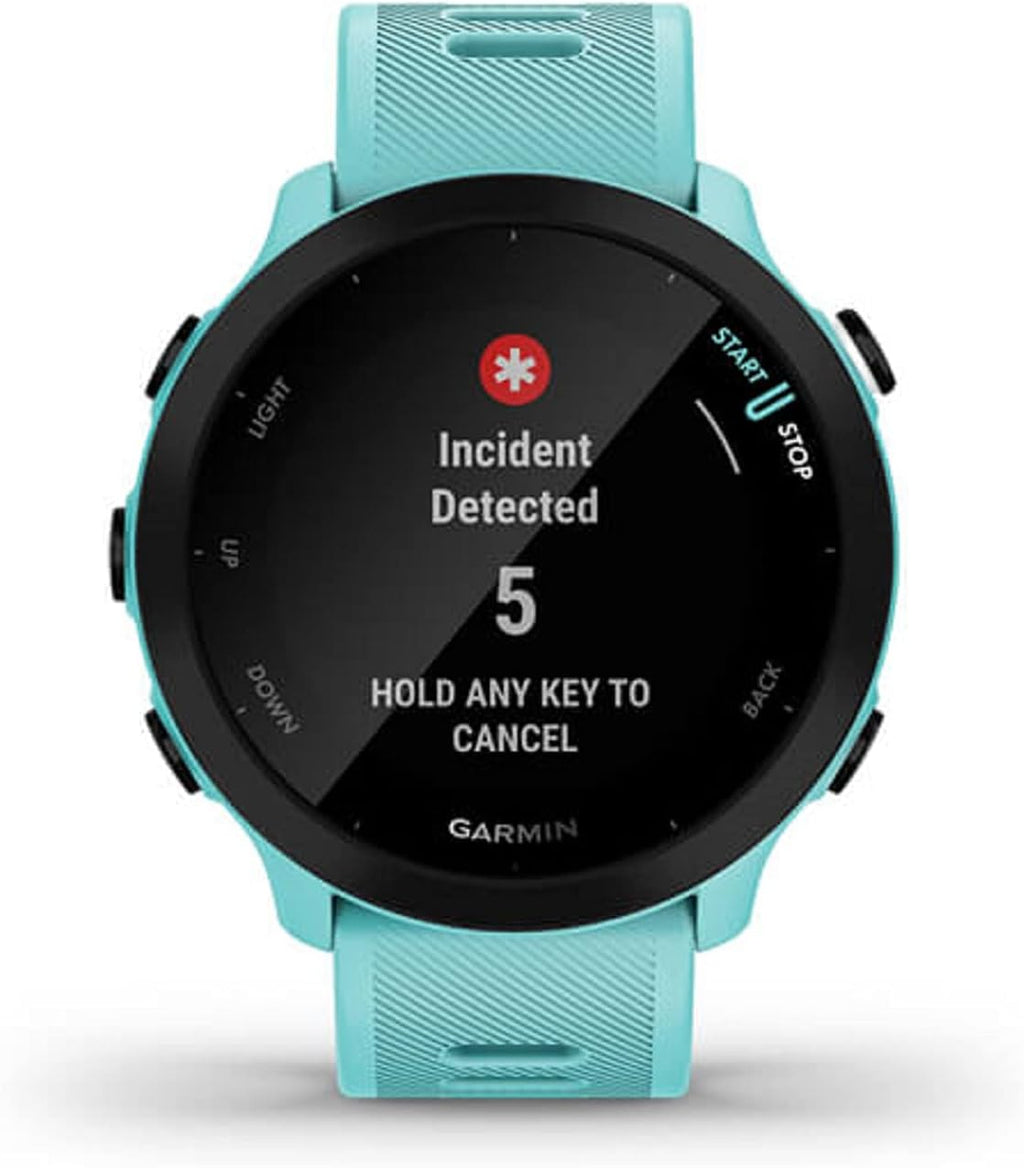 Garmin Forerunner 55 Montre de Course GPS avec entraînements Quotidiens suggérés, jusqu'à 2 semaines d'autonomie, Aqua