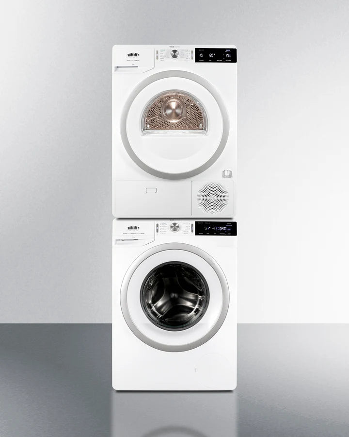 Summit 24" Washer/Heat Pump Dryer Combination Complete Laundry Station