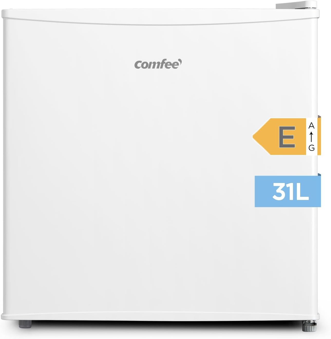 COMFEE' RCU40WH2(E) 31L Mini Congélateur, Porte Réversible, 4 Étoiles, Silencieux, pratique dans le Bureau, l'Hôtel et la Maison, Blanc