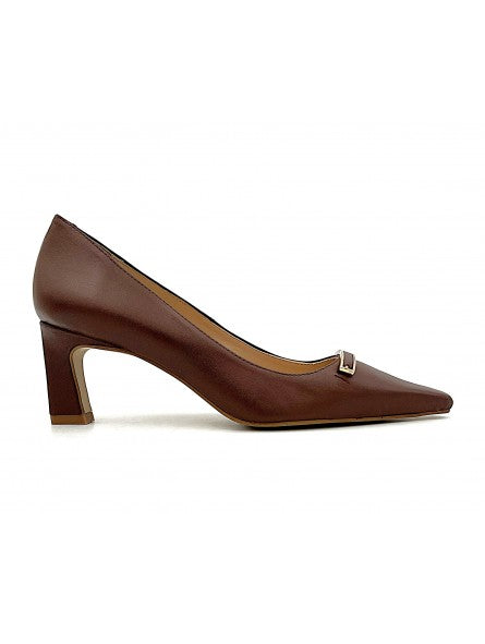 Escarpin Stocks Permanents Vega / Marron