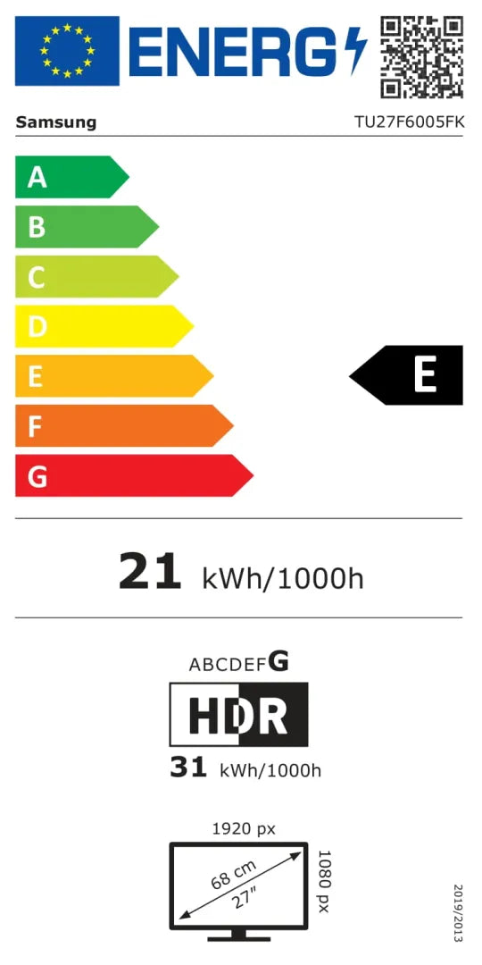 Tv led 27''  TU27F6005