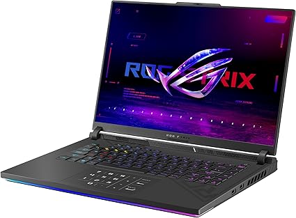 Asus ROG STRIX-G16-G614JI-N3082W PC Portable Gamer 16" FHD+ 165Hz Intel Core i7-13650HX RTX 4070 8 GB TGP 140W 32Go RAM DDR5 1TO SSD MVMe M.2 PCIe4, Windows 11Home Clavier AZERTY Rétroéclaire RGB
