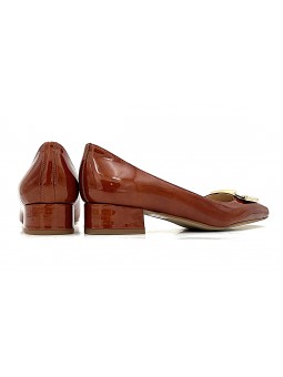 Ballerine Stocks Permanents Nedra / Vernis Havane
