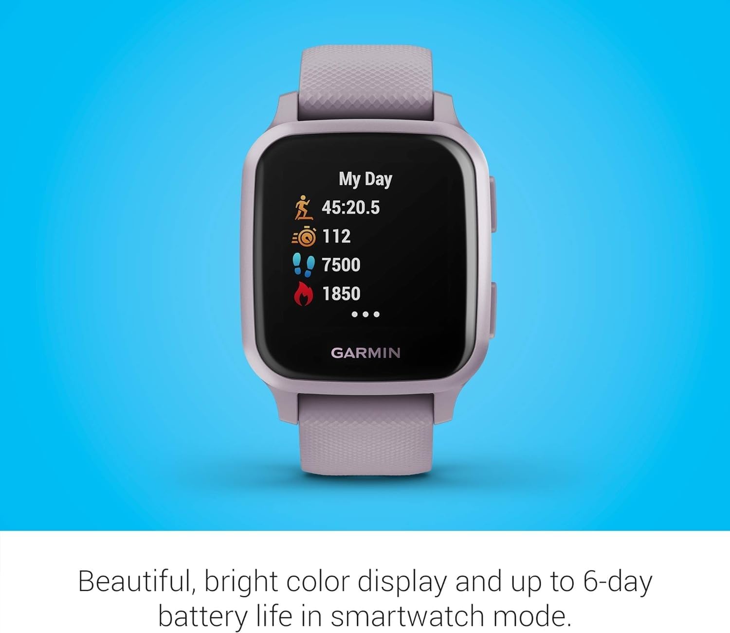 Garmin Venu SQ 3,3 cm (1.3") LCD Violet GPS (Satellite)