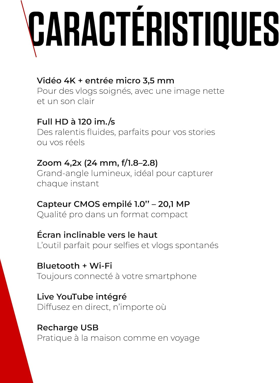 Canon PowerShot G7 X Mark III (Noir) - Appareil Photo numérique avec capteur 1 Pouce et vidéo 4K - Idéal pour Le vlog - Wi-FI et Bluetooth - Adopté par Les Créateurs Nomades